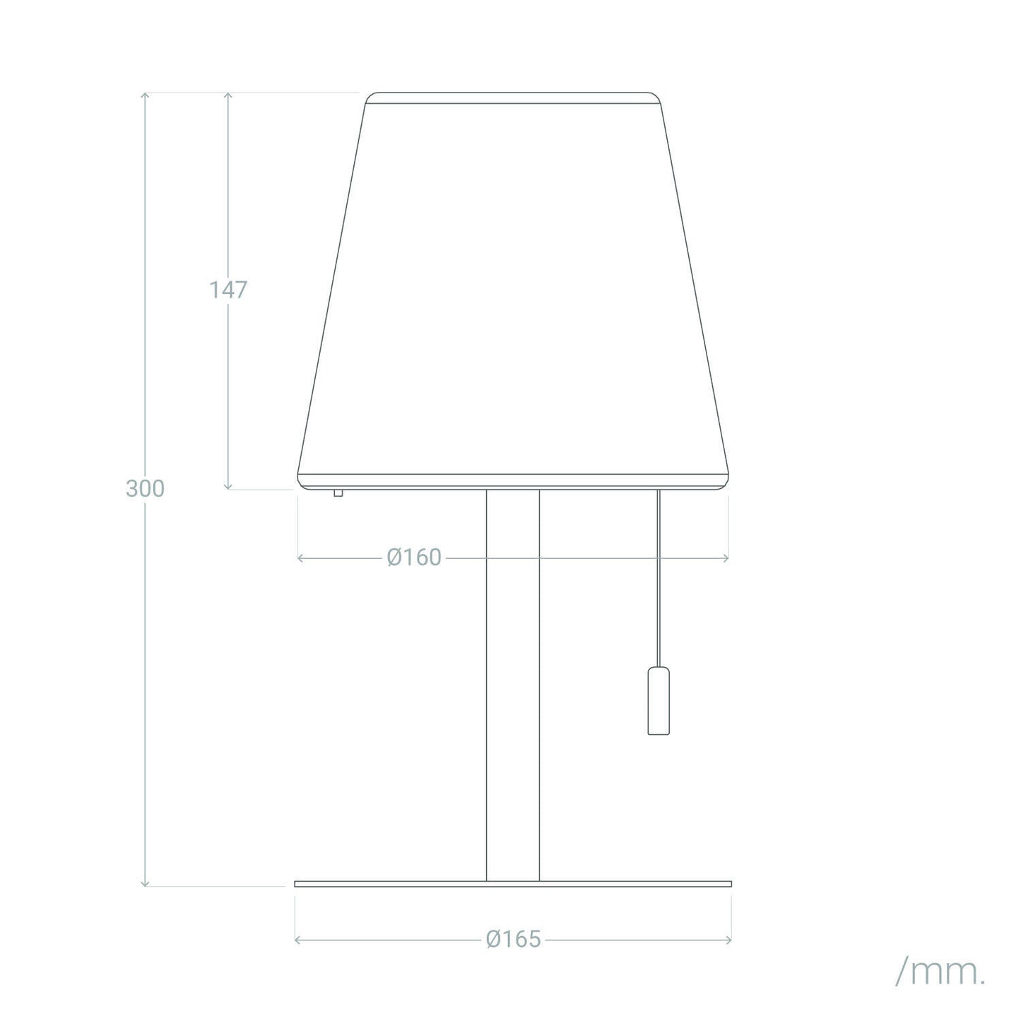 Lámpara de Mesa LED Portátil para Exterior Aluminio con Batería Recargable Epinay