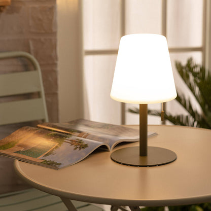 Lámpara de Mesa LED Portátil para Exterior Aluminio con Batería Recargable Epinay