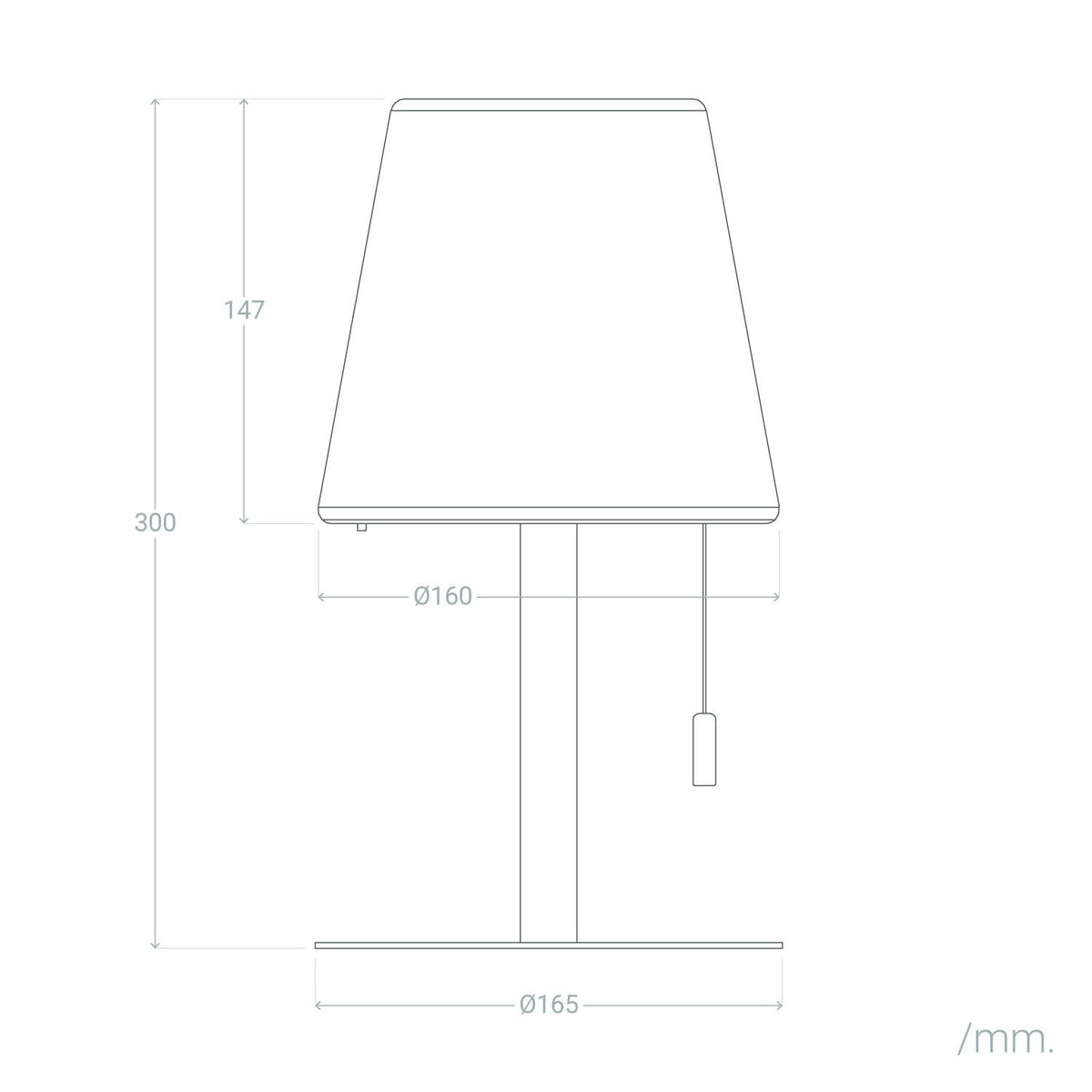 Lámpara de Mesa LED Portátil para Exterior Aluminio con Batería Recargable Epinay