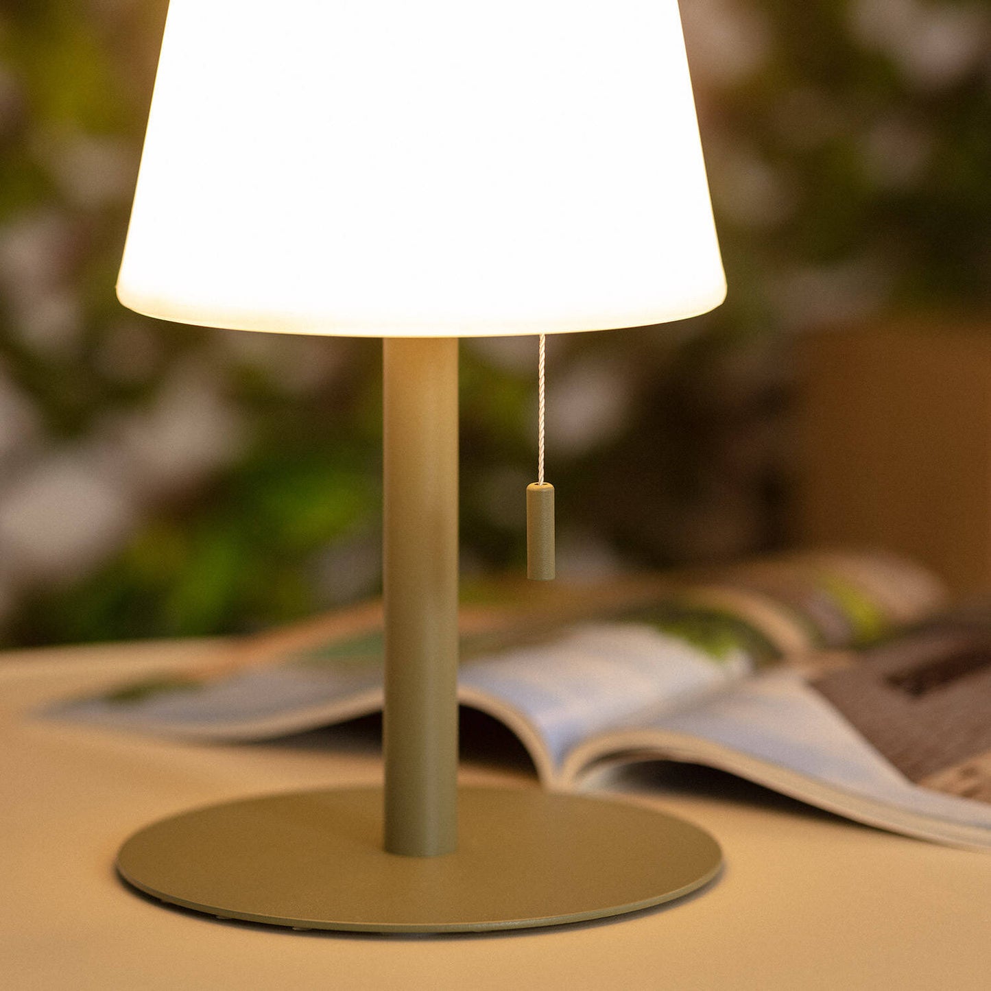 Lámpara de Mesa LED Portátil para Exterior Aluminio con Batería Recargable Epinay