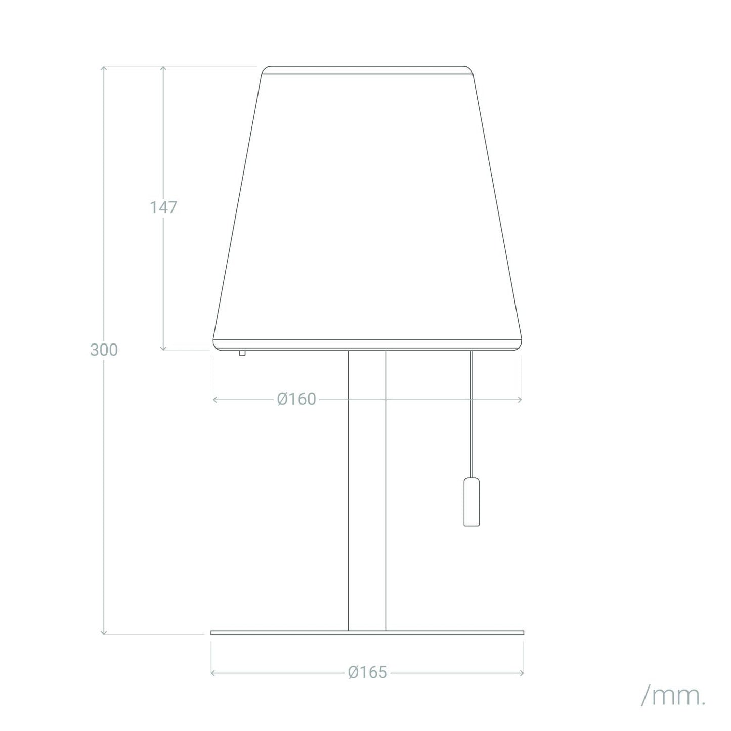 Lámpara de Mesa LED Portátil para Exterior Aluminio con Batería Recargable Epinay