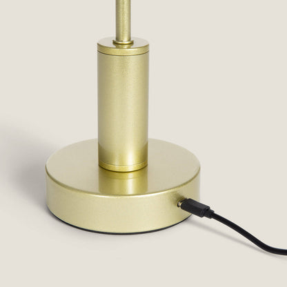 Lámpara de Mesa LED Metal Portátil con Batería USB Recargable Luliu Ludza