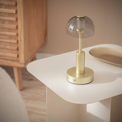 Lámpara de Mesa LED Metal Portátil con Batería USB Recargable Luliu Ludza