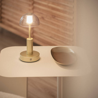 Lámpara de Mesa LED Metal Portátil con Batería USB Recargable Luliu Ludza