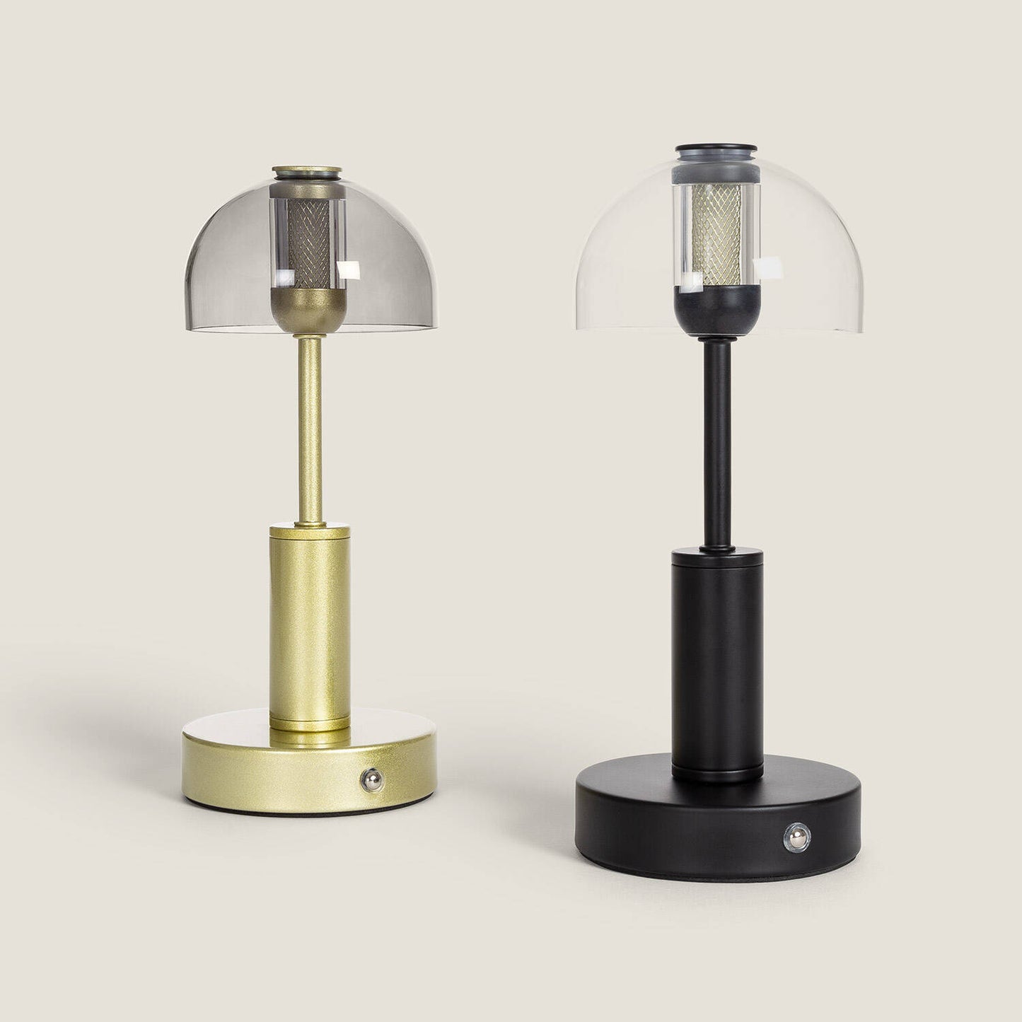 Lámpara de Mesa LED Metal Portátil con Batería USB Recargable Luliu Ludza