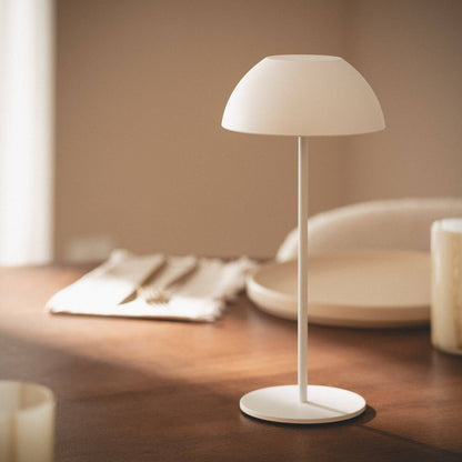 Lámpara de Mesa LED Portátil Exterior con Batería USB Recargable Metal Mugla