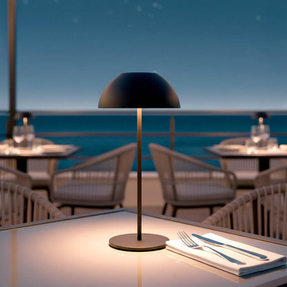 Lámpara de Mesa LED Portátil Exterior con Batería USB Recargable Metal Mugla