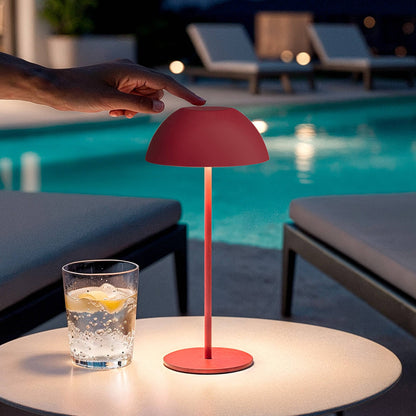 Lámpara de Mesa LED Portátil Exterior con Batería USB Recargable Metal Mugla