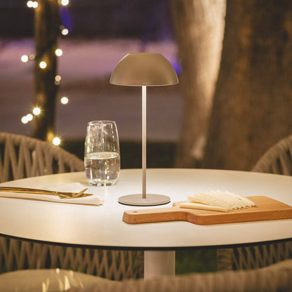 Lámpara de Mesa LED Portátil Exterior con Batería USB Recargable Metal Mugla