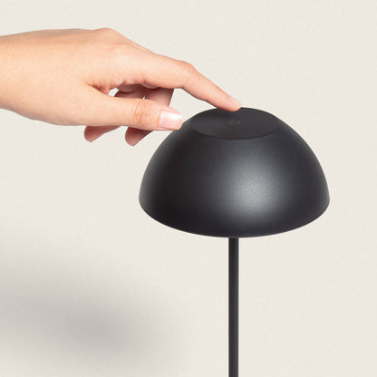 Lámpara de Mesa LED Portátil Exterior con Batería USB Recargable Metal Mugla