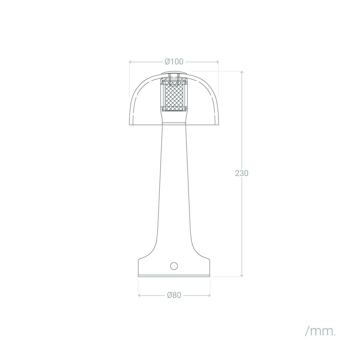 Lámpara de Mesa LED Metal Portátil con Batería USB Recargable Luliu Orsha