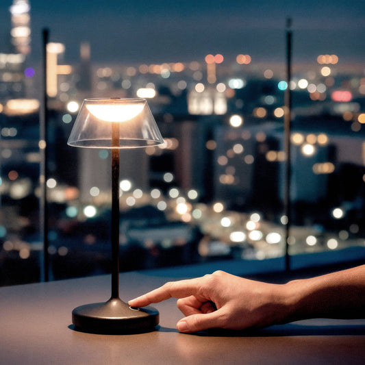 Lámpara de Mesa LED 3W Portátil con Batería USB Recargable Aluminio Dipley