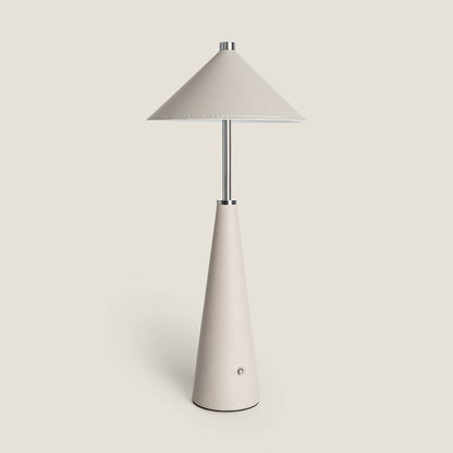 Lámpara de Mesa LED Portátil Cuero y Metal con Batería USB Recargable Tyu Tule