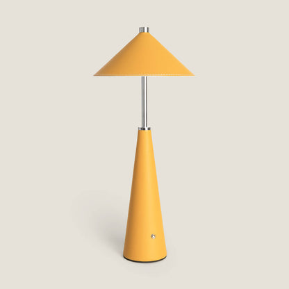 Lámpara de Mesa LED Portátil Cuero y Metal con Batería USB Recargable Tyu Tule