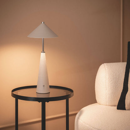 Lámpara de Mesa LED Portátil Cuero y Metal con Batería USB Recargable Tyu Tule