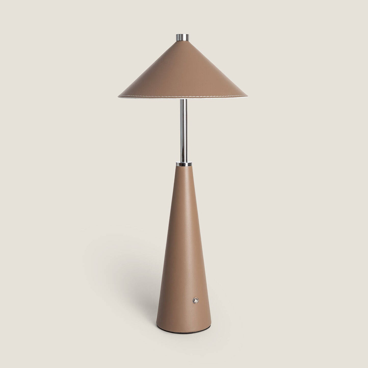 Lámpara de Mesa LED Portátil Cuero y Metal con Batería USB Recargable Tyu Tule