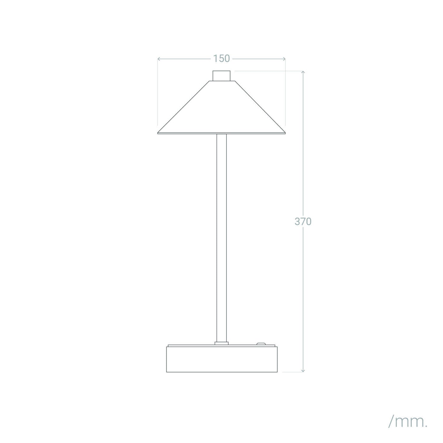 Lámpara de Mesa LED Portátil Cuero y Metal con Batería USB Recargable Tyu Limer