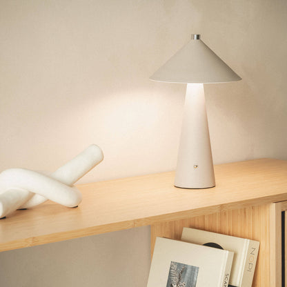 Lámpara de Mesa LED Portátil Cuero y Metal con Batería USB Recargable Tyu Nhalma