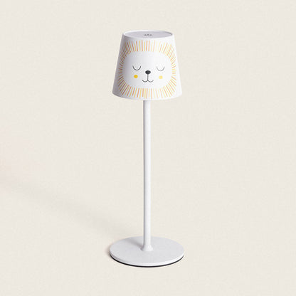 Lámpara de Mesa LED Portátil de Metal con Batería USB Recargable Anisa Kids