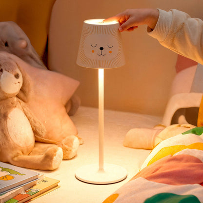 Lámpara de Mesa LED Portátil de Metal con Batería USB Recargable Anisa Kids