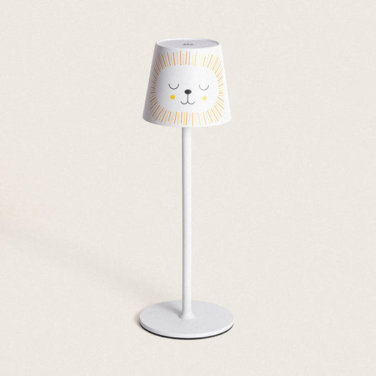 Lámpara de Mesa LED Portátil de Metal con Batería USB Recargable Anisa Kids