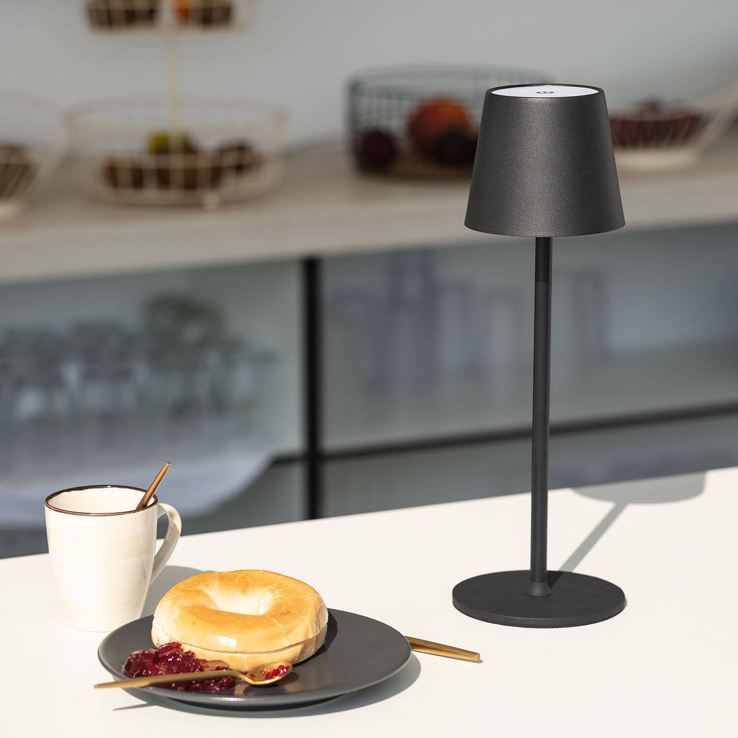 Lámpara de Mesa LED 3W Portátil de Metal con Batería USB Recargable Anisa