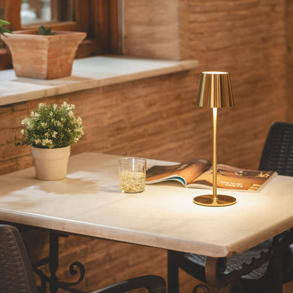 Lámpara de Mesa LED 3W Portátil de Metal con Batería USB Recargable Anisa