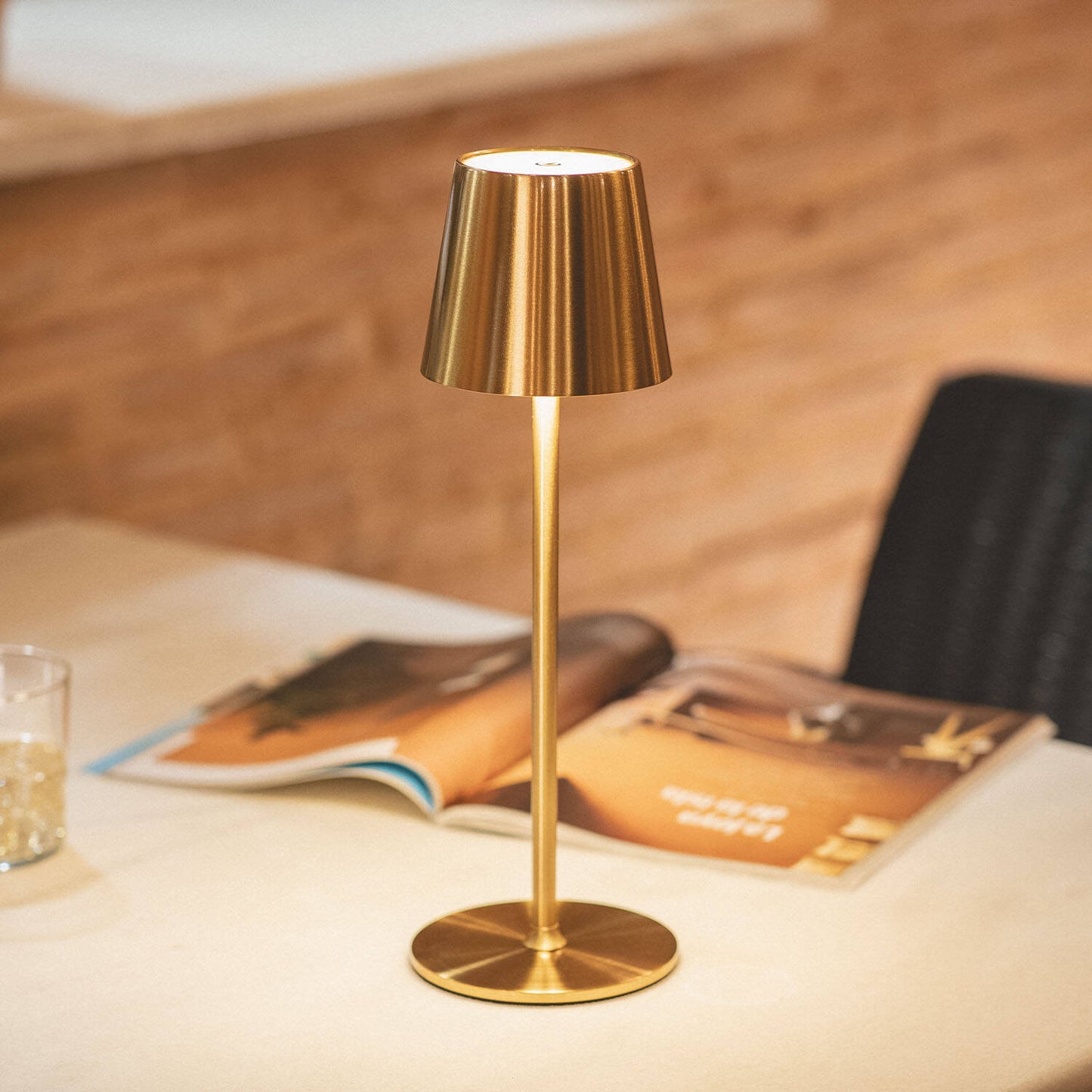 Lámpara de Mesa LED 3W Portátil de Metal con Batería USB Recargable Anisa