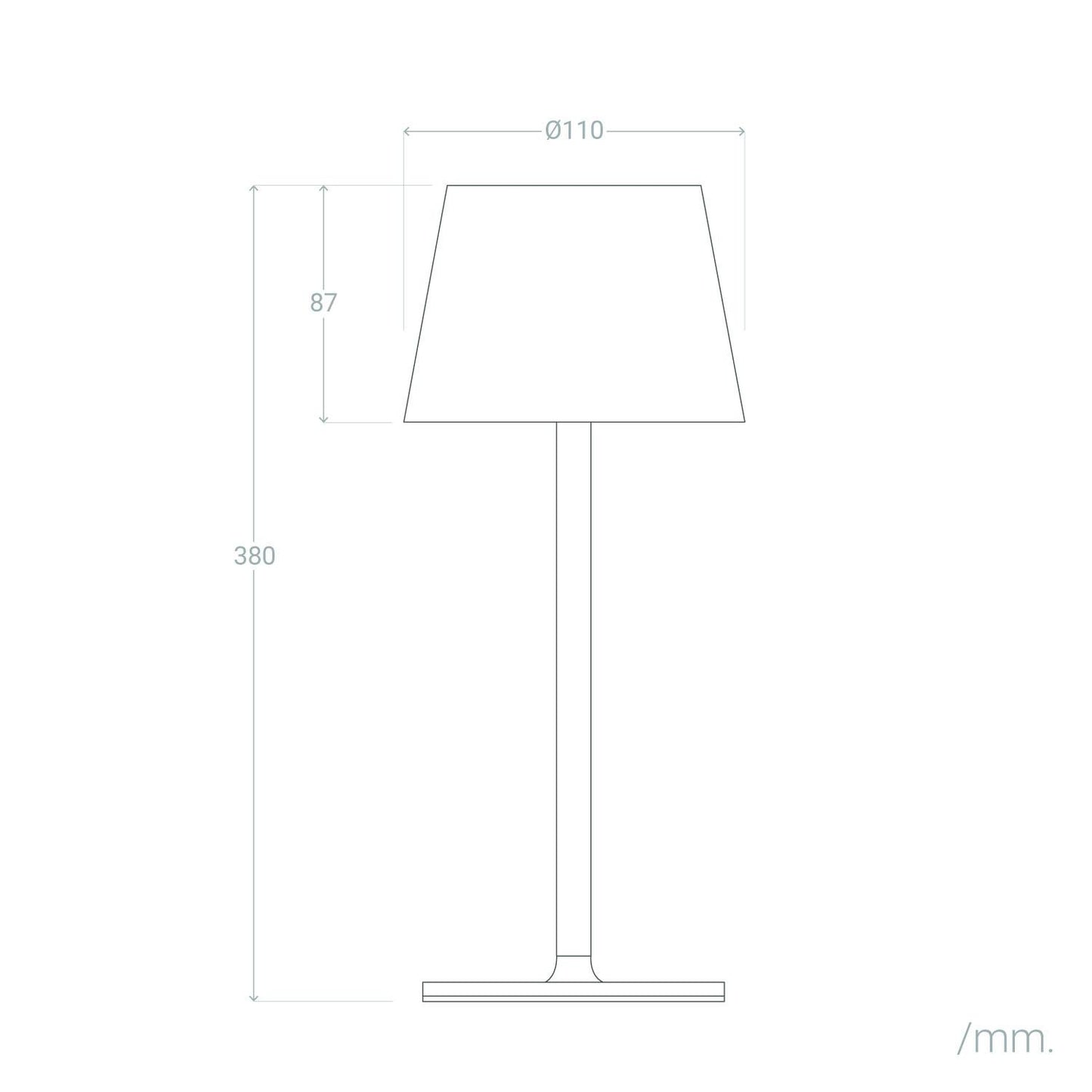 Lámpara de Mesa LED 3W Portátil de Metal con Batería USB Recargable Anisa