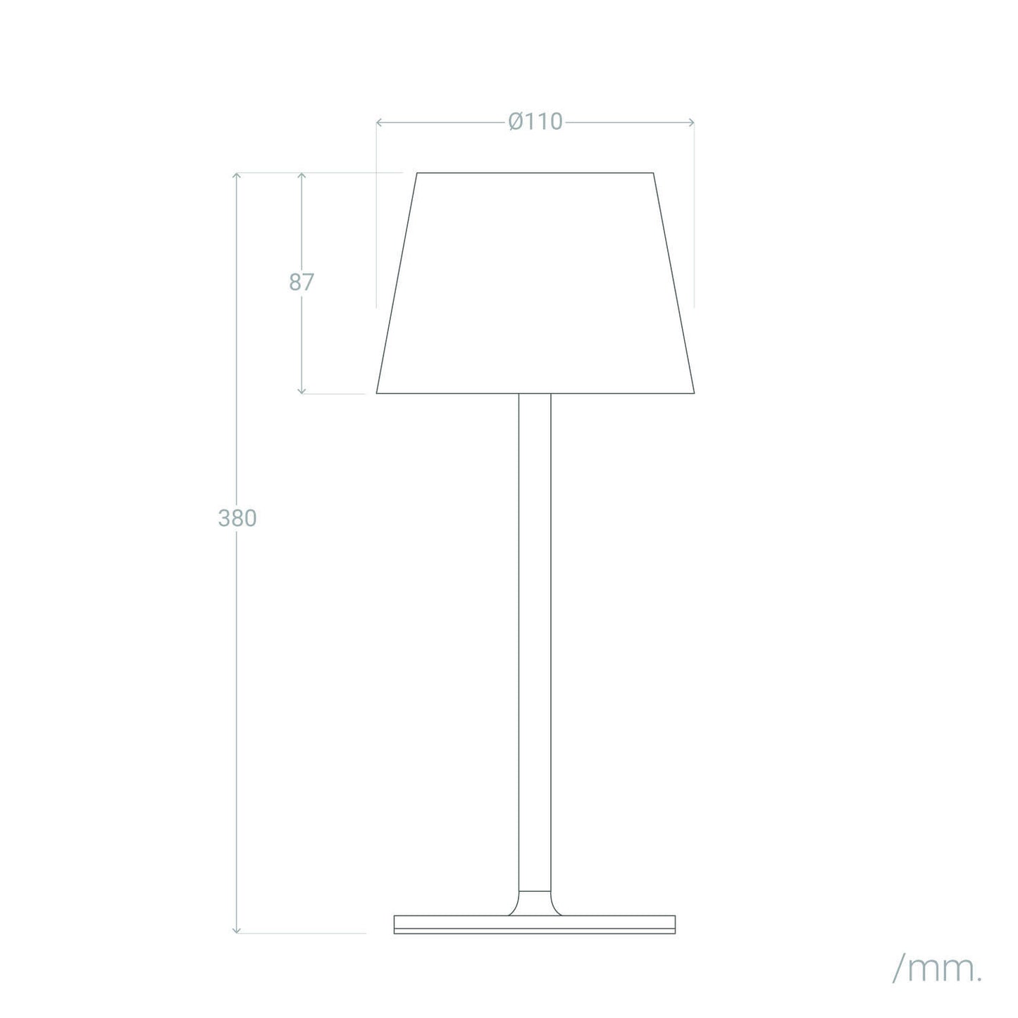 Lámpara de Mesa LED 3W Portátil de Metal con Batería USB Recargable Anisa