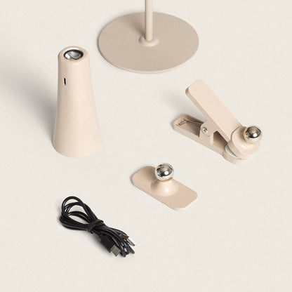 Lámpara de Mesa LED Portátil Metal con Batería USB Recargable Bysta