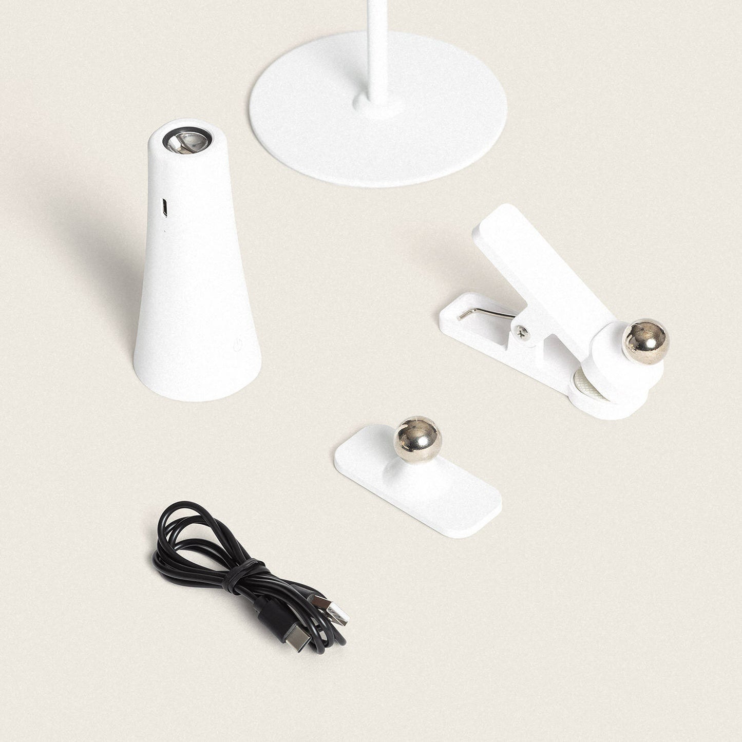 Lámpara de Mesa LED Portátil Metal con Batería USB Recargable Bysta