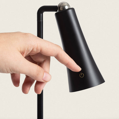 Lámpara de Mesa LED Portátil Metal con Batería USB Recargable Bysta