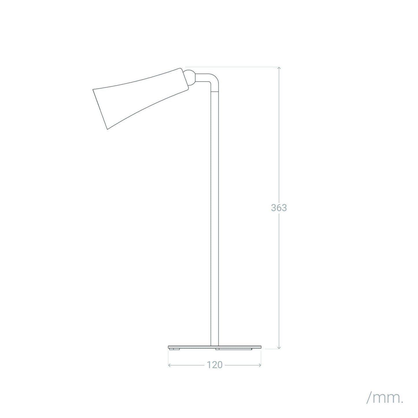 Lámpara de Mesa LED Portátil Metal con Batería USB Recargable Bysta