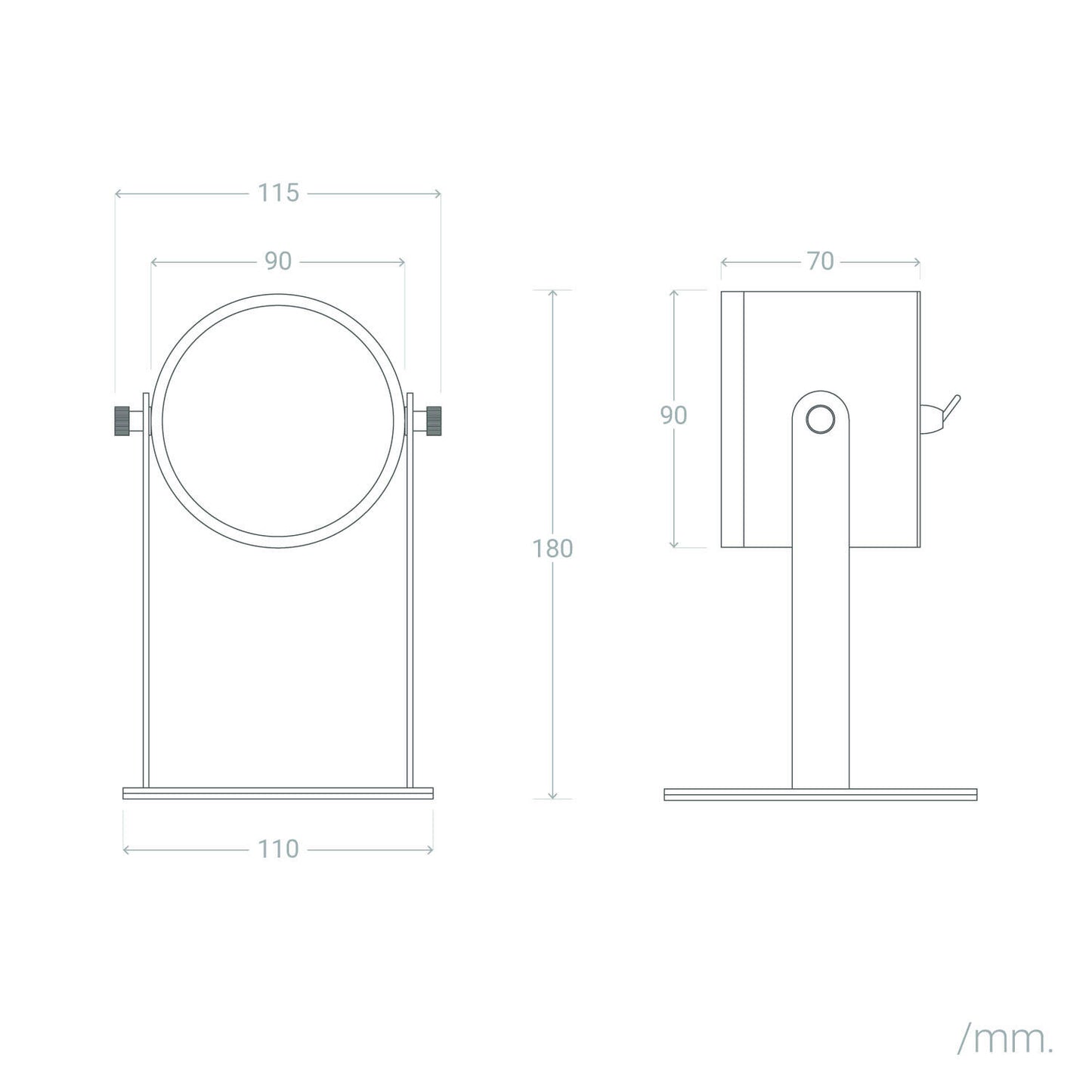 Lámpara de Mesa LED Portátil Metal con Batería USB Recargable Devin