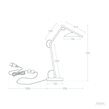 Lámpara de Mesa LED 8W Metal Evian
