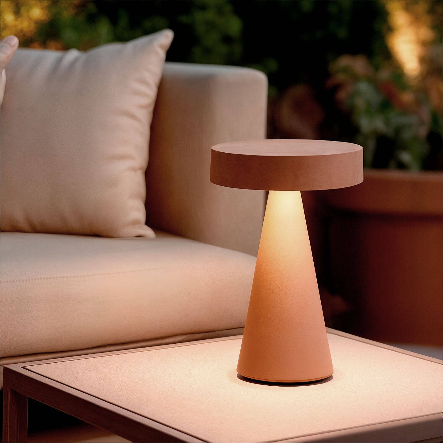 Lámpara de Mesa LED Metal Inalámbrica para Exterior Catinca