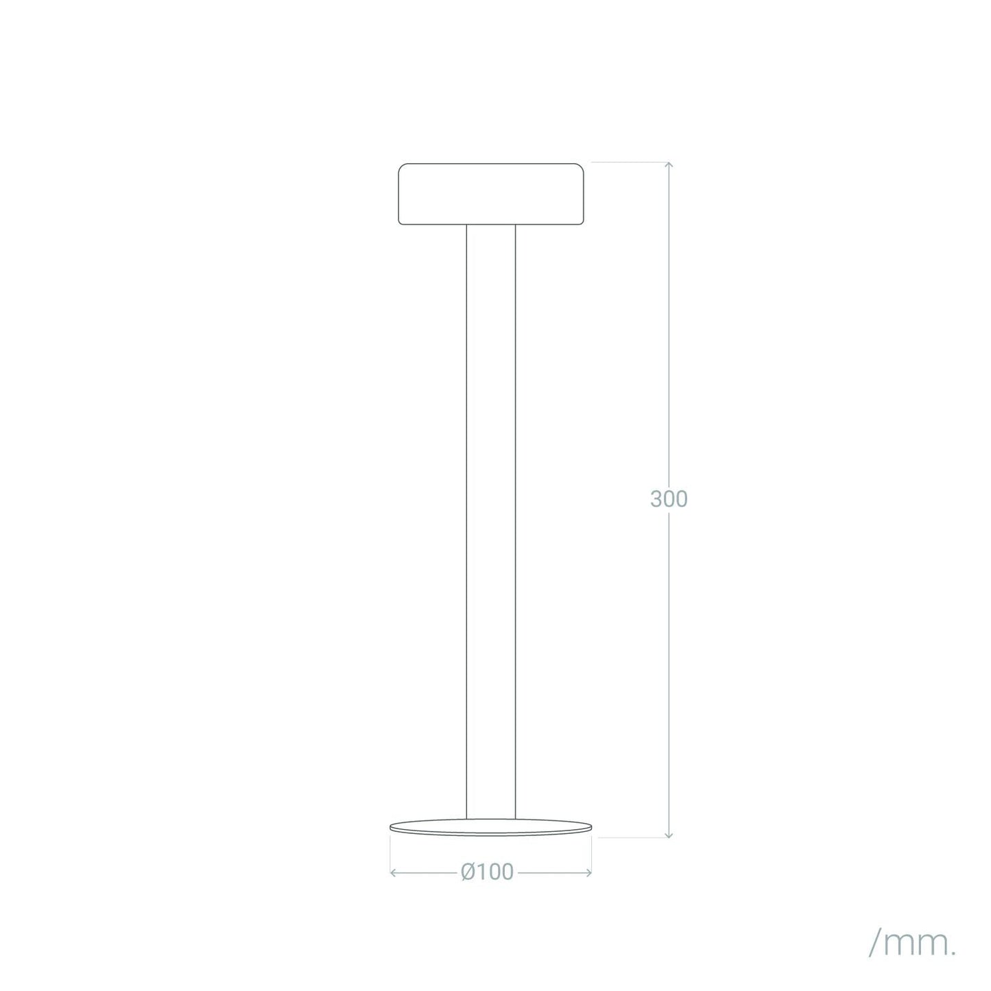 Lámpara de Mesa LED Portátil con Batería USB Recargable Metal Bunza