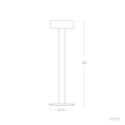 Lámpara de Mesa LED Portátil con Batería USB Recargable Metal Bunza