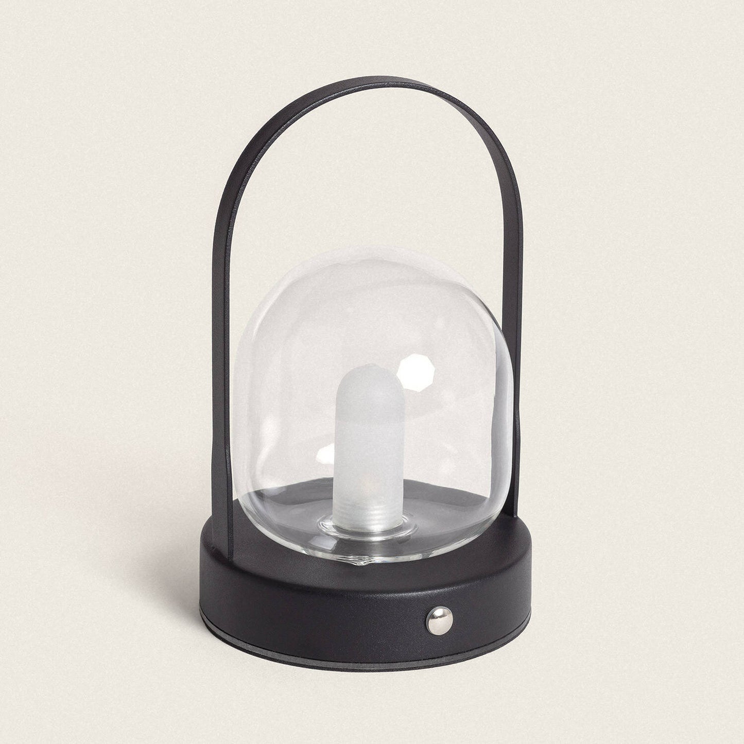 Lámpara de Mesa LED Portátil con Batería USB Recargable Metal y Cristal Olena