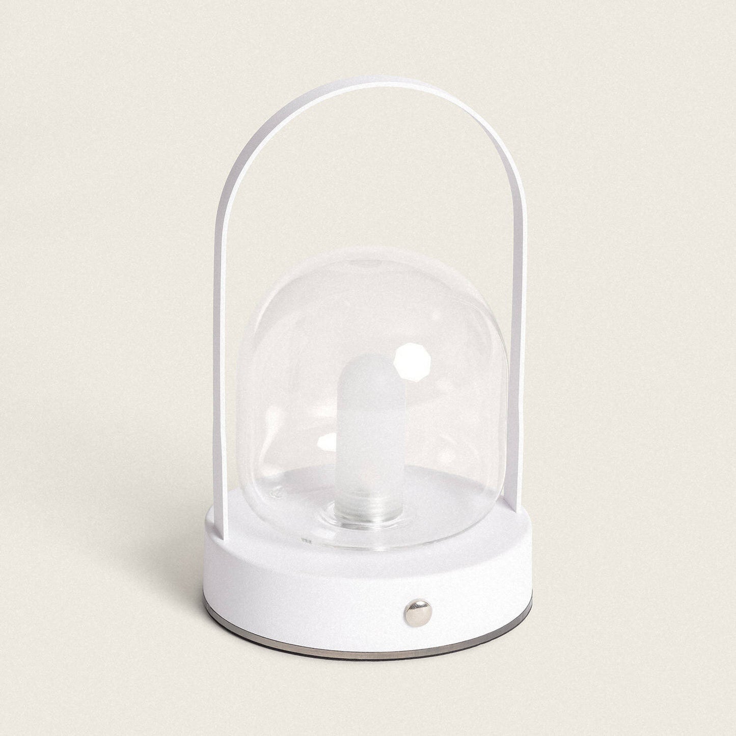 Lámpara de Mesa LED Portátil con Batería USB Recargable Metal y Cristal Olena
