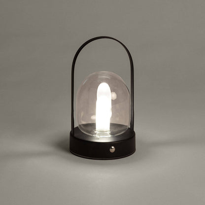 Lámpara de Mesa LED Portátil con Batería USB Recargable Metal y Cristal Olena