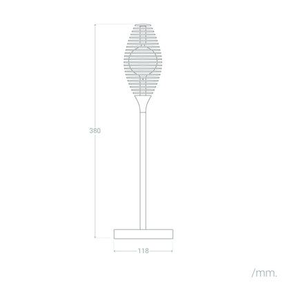 Lámpara de Mesa LED Portátil Exterior con Batería USB Recargable Metal Dukuza