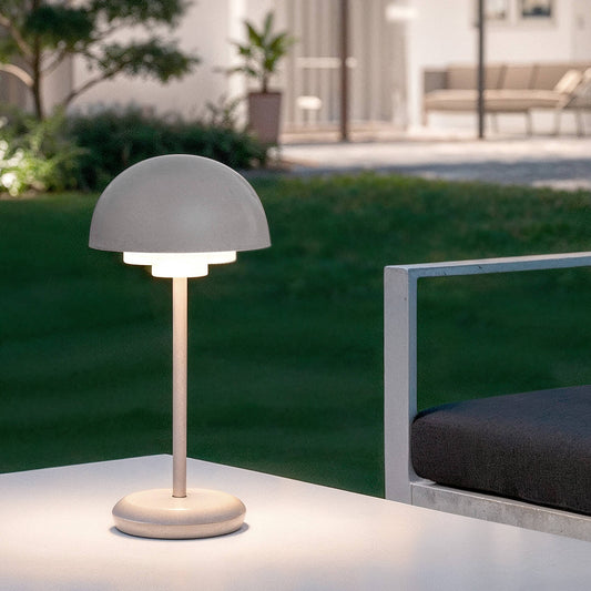 Lámpara de Mesa LED Portátil Exterior con Batería USB Recargable Metal Galdan