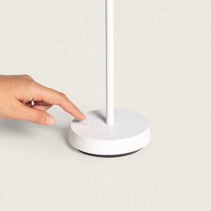 Lámpara de Mesa LED Portátil Exterior con Batería USB Recargable Metal Katuma