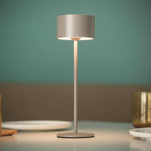 Lámpara de Mesa LED Portátil Exterior con Batería USB Recargable Metal Mounka Round