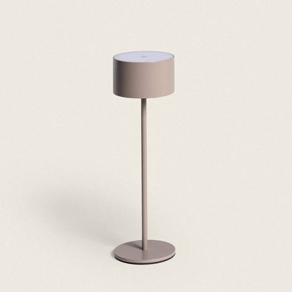 Lámpara de Mesa LED Portátil Exterior con Batería USB Recargable Metal Mounka Round