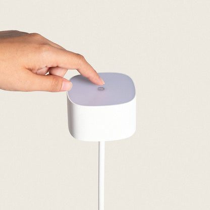 Lámpara de Mesa LED Portátil Exterior con Batería USB Recargable Metal Mounka Square