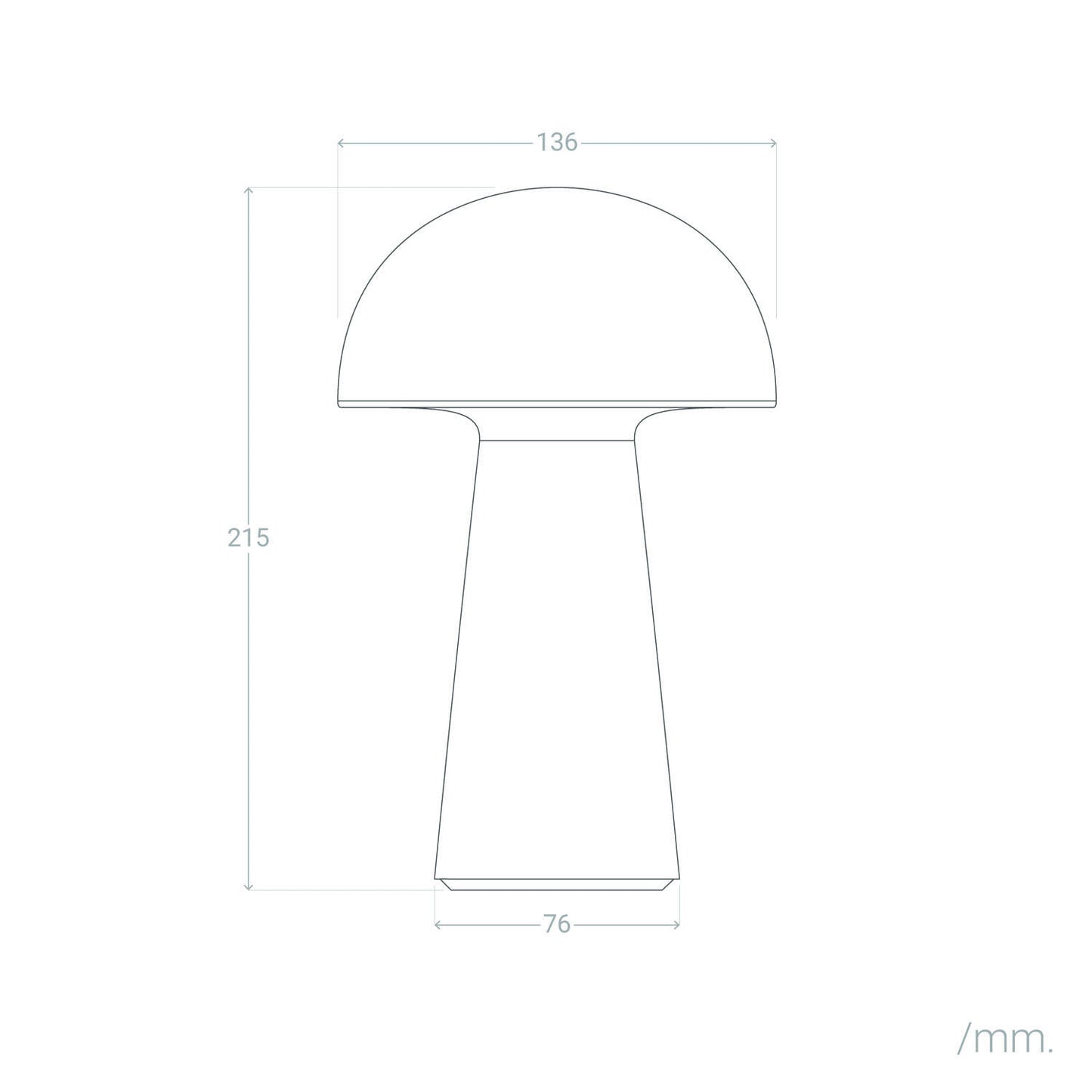 Lámpara de Mesa LED Portátil Exterior con Batería USB Recargable Metal Uyanga