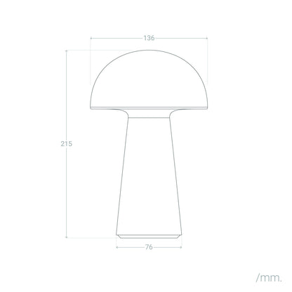 Lámpara de Mesa LED Portátil Exterior con Batería USB Recargable Metal Uyanga